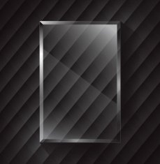 Black metal and glass vector background