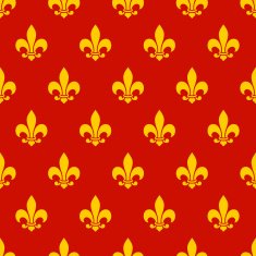 Fleur de lys seamless pattern N17
