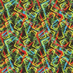 Textured ornament with colored random paint splashes N2