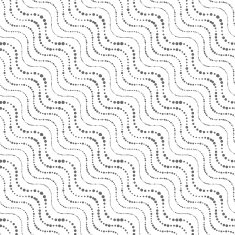 Repeating ornament of dotted wavy diagonal lines N2
