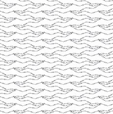Repeating ornament gray dotted wavy lines horizontal on white N2