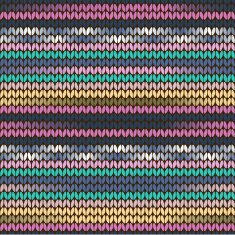 Knitted seamless pattern purple turquoise N2