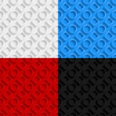 Set of geometric seamless patterns N31