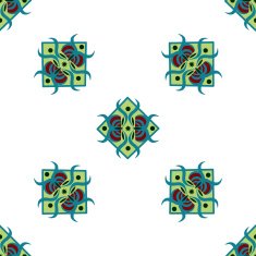 seamless pattern with square ornament