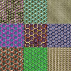 Set of wire mesh seamless generated textures N2