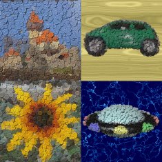 Set of sewing buttons image generated backgrounds