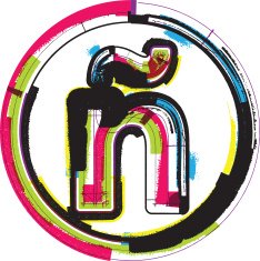 Colorful Grunge Font LETTER &ntilde;