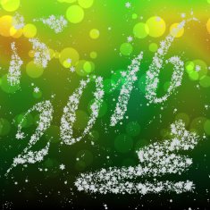 Snowing New Year 2016 generated hires texture