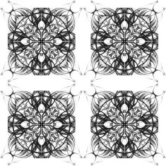 Mandala Decorative hand drawn lace pattern N5