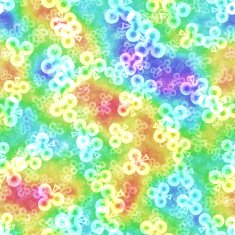 Neon shape symbols generated seamless texture N8