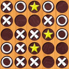 Tic Tac Toe wooden board generated seamless texture N3