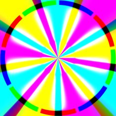 Rainbow waves generated texture N4