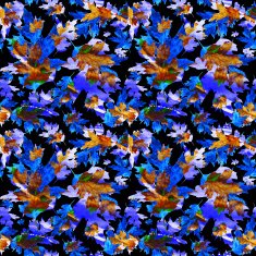 Seamless texture with colored watercolor maple leaves N10