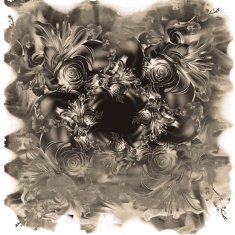 Watercolor flowers Roses lilies and orchids Vintage style