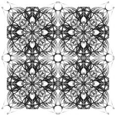 Mandala Decorative hand drawn lace pattern N6