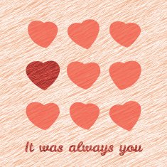 'It was Always You' Happy Valentine's Day Greeting Card N2