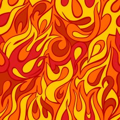 Fire flame seamless pattern N2