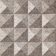 Paper pyramids stacked for seamless background coffered panelin