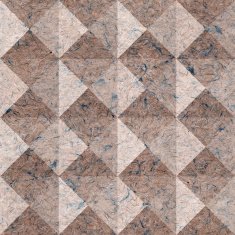 Paper pyramids stacked for seamless background coffered panelin N2