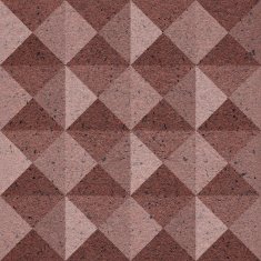 Paper pyramids stacked for seamless background coffered panelin N4