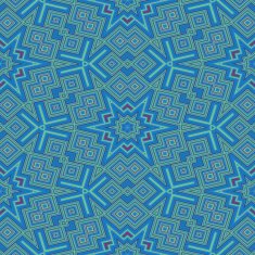 Wallpaper cubic floral seamless generated texture N4