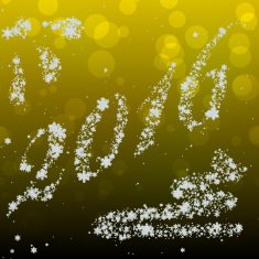 Snowing New Year 2016 generated hires texture N2