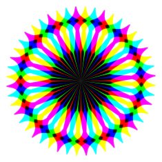 Rainbow waves generated texture N7