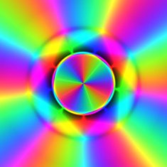 Rainbow waves generated texture N9