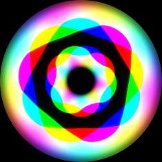 Rainbow waves generated texture N10