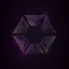 Abstract geometric crystal background N5