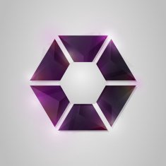 Abstract geometric crystal background N6
