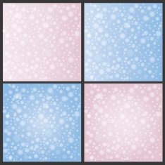 Falling snow seamless backgrounds set