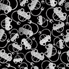 Eco friendly transport seamless background pattern