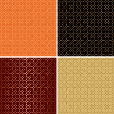vector dark and light seamless patterns - set