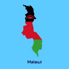 vector map of Malawi N2
