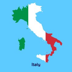 vector map of Italy N4