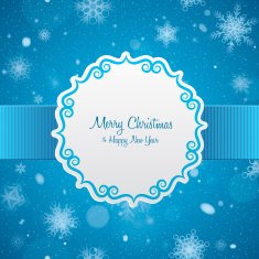 Christmas card Label
