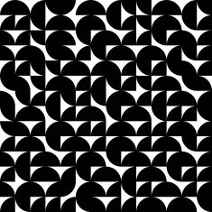 Black and white abstract seamless pattern contrast geometric