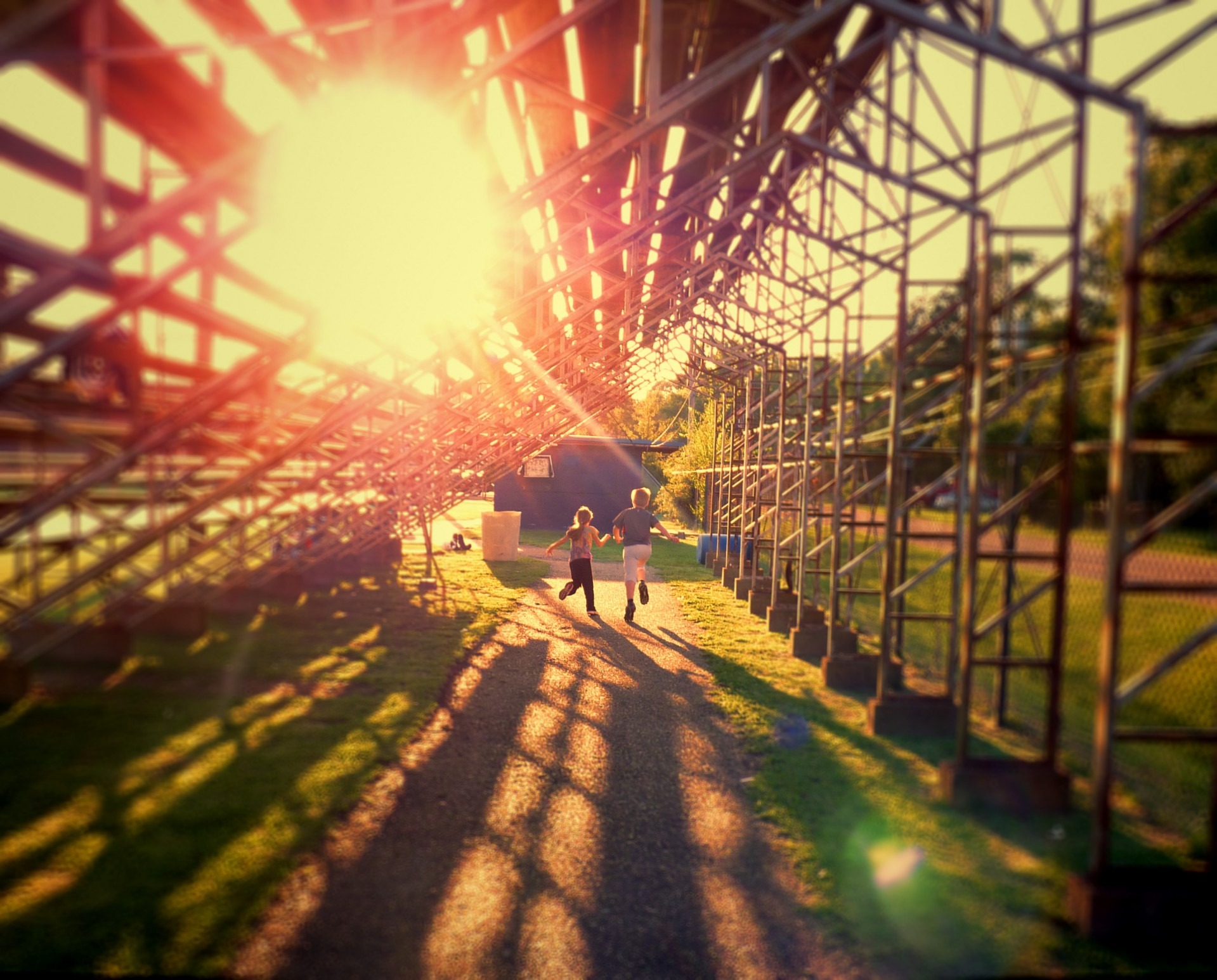 Sun shines on fun run