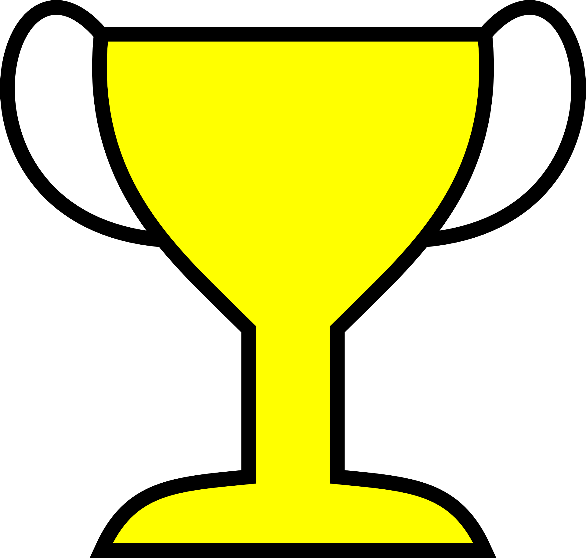 Drawing of a gold cup free image download