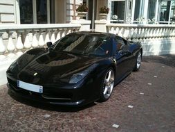 black ferrari sport automobile