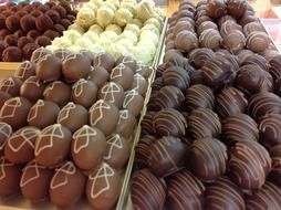 chocolates on the counter