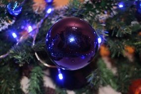 new year balls blue