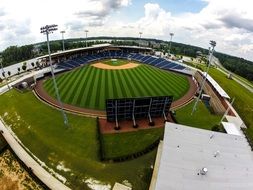 panorama of the baseball stadium