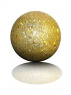 ball with gold sequins