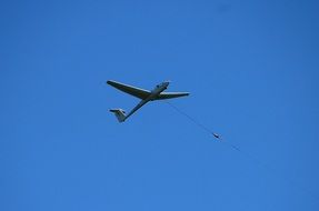 Aircraft in the clear blue sky