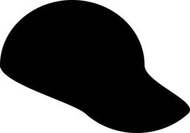 Black cap clipart