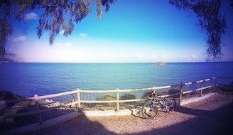 bike on the beach