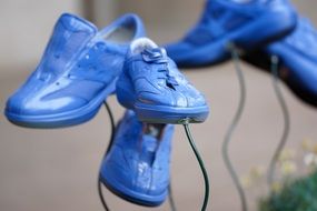 sports shoes, flowerbed decorations