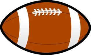 football brown pigskin lace drawing